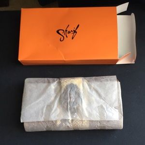 Sharif leather wallet/checkbook